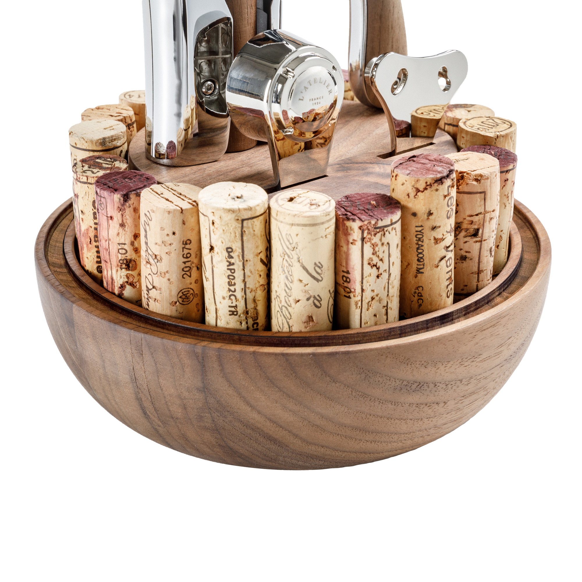 L'Atelier du Vin Oeno Motion Groom globe noyer