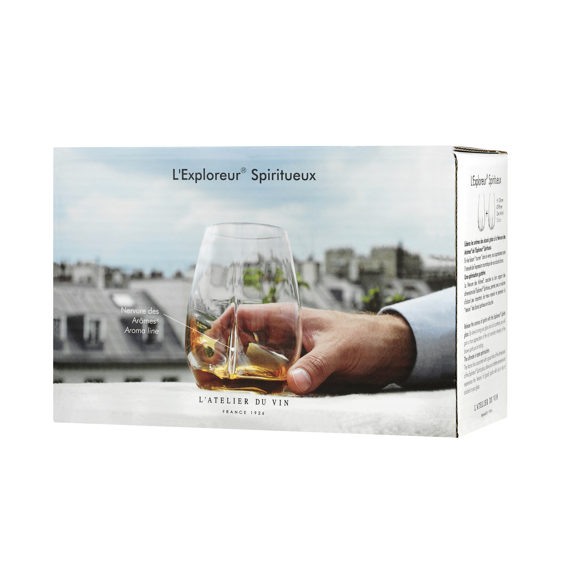 Architecture Intérieure du Vin L’Exploreur Spiritueux verres x2