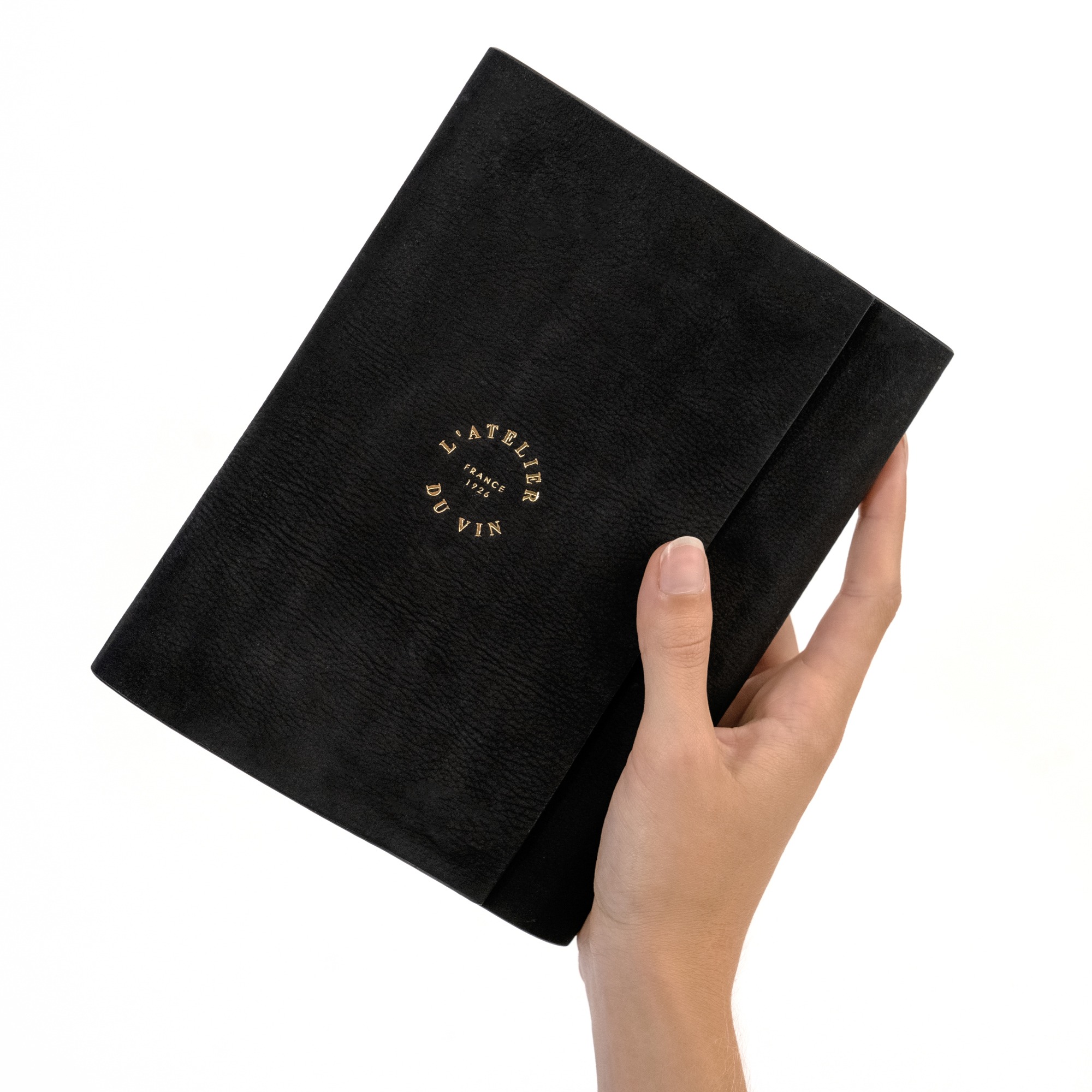 L'Atelier du Vin Oeno Motion Gold tire-bouchon cuir noir