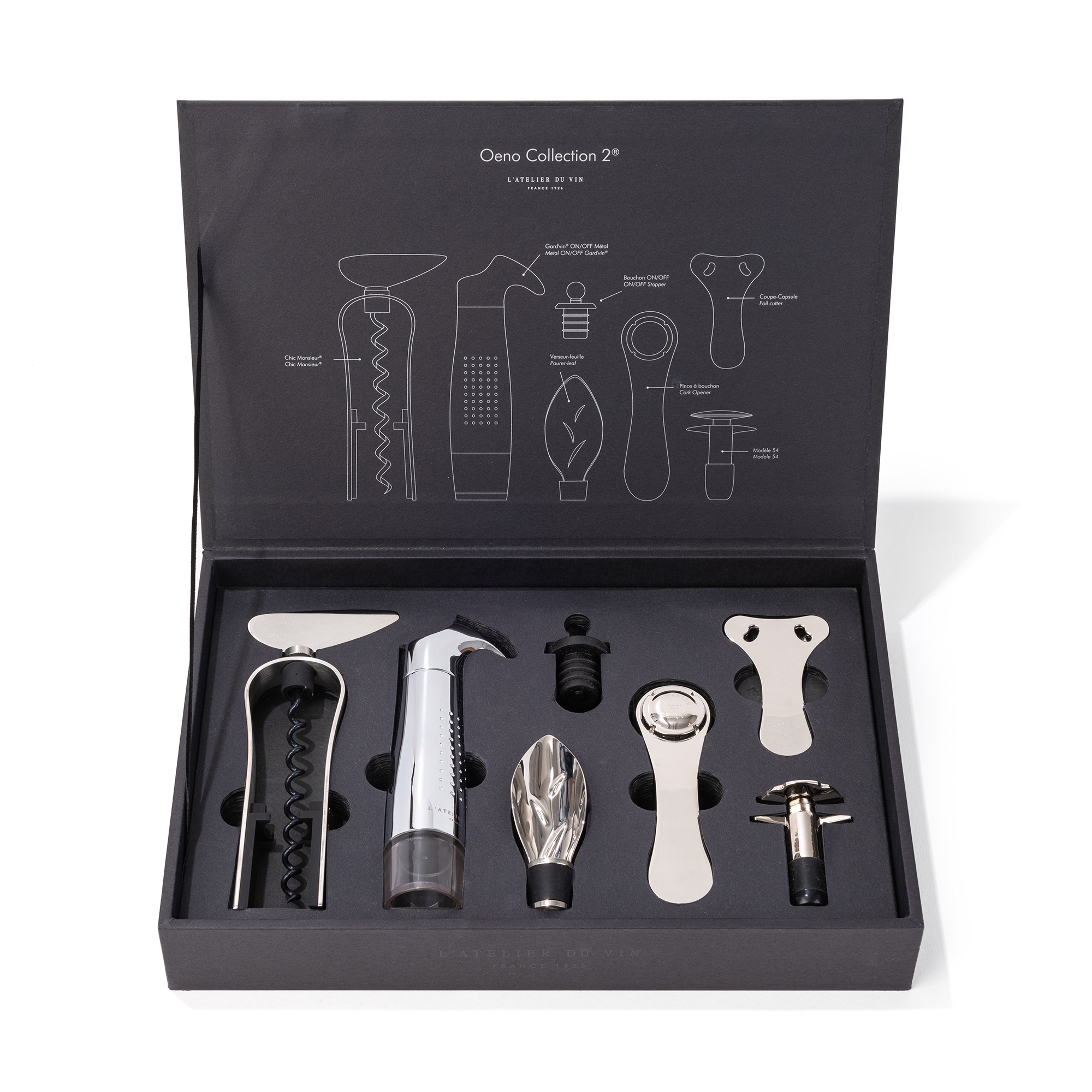 L'Atelier du Vin Oeno Collection 2 coffret vin 7 outils