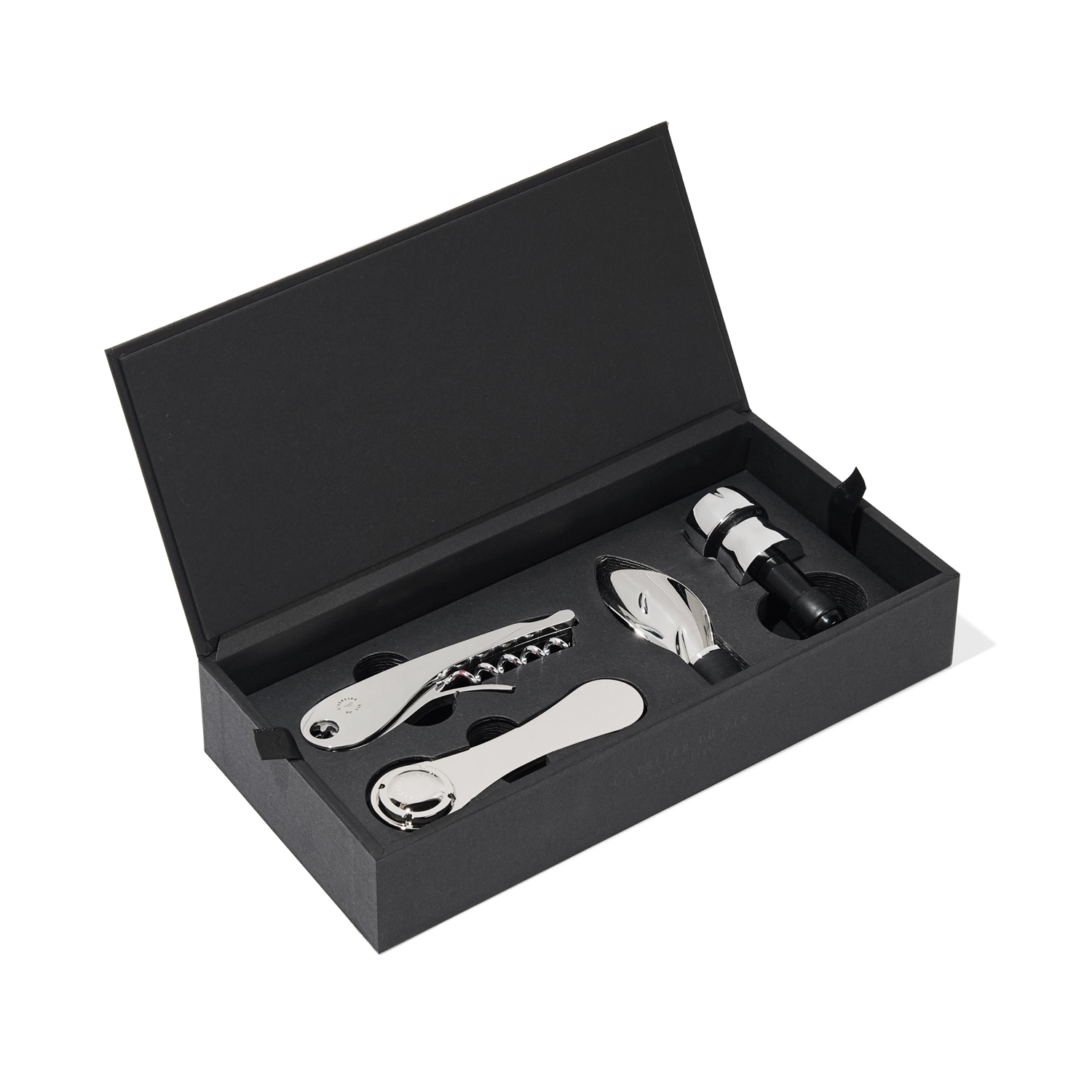 L'Atelier du Vin Oeno Collection Silver coffret vin 4 outils