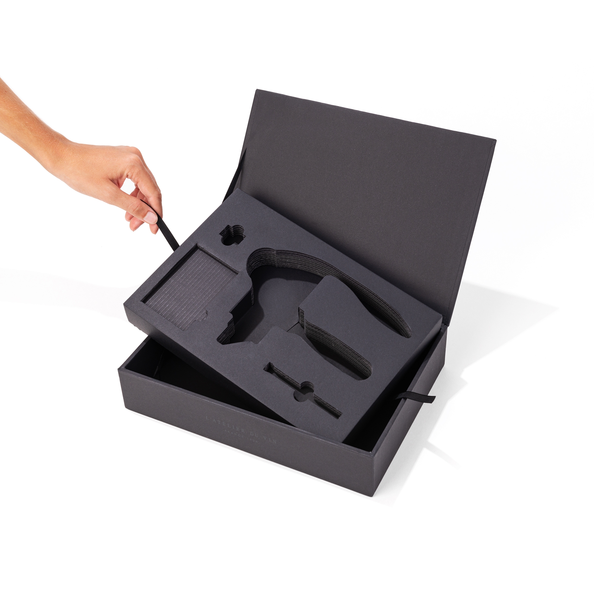 L'Atelier du Vin Oeno Box Sommelier coffret levier + Wine Ring
