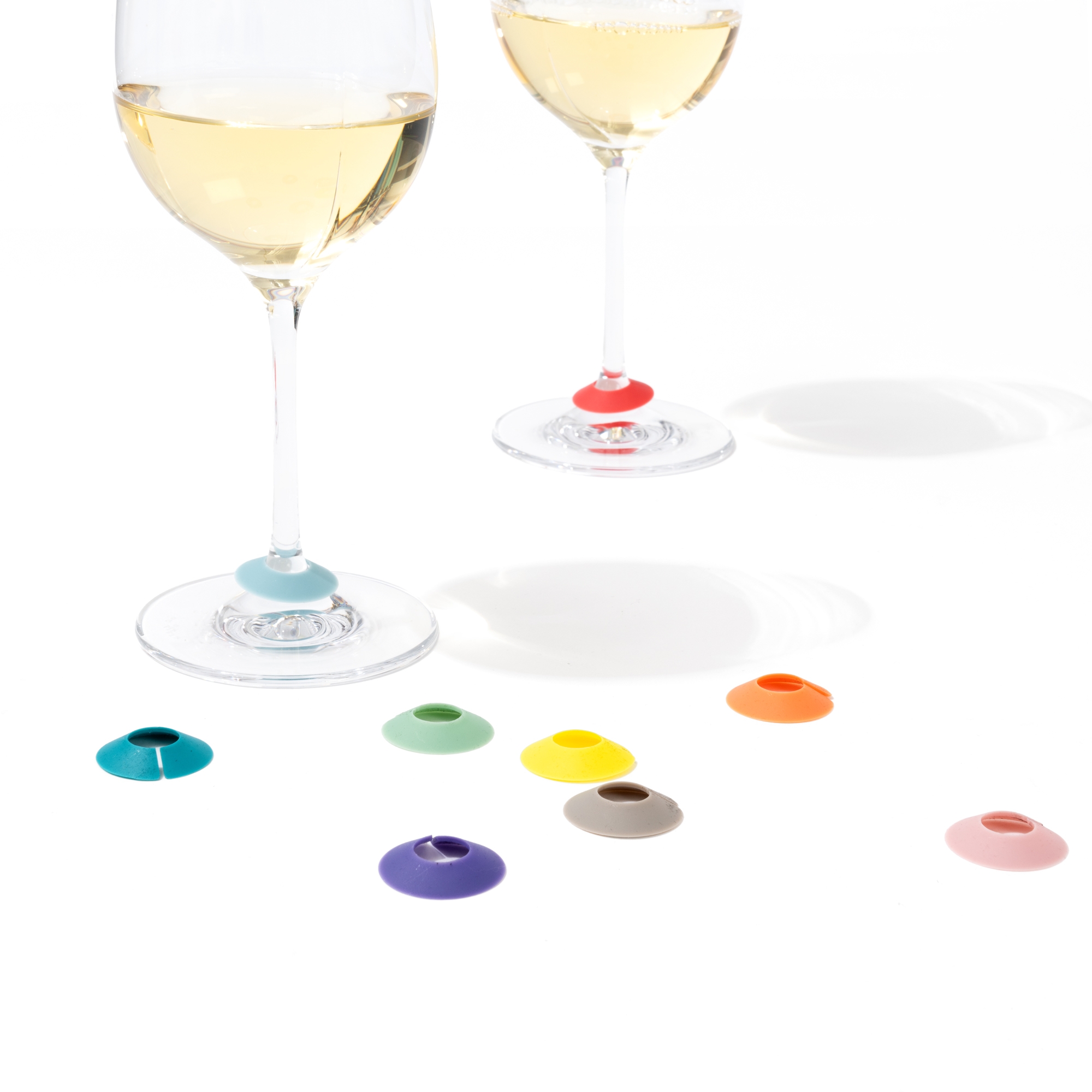 L'Atelier du Vin Chic Glass Rainbow marque-verres x9