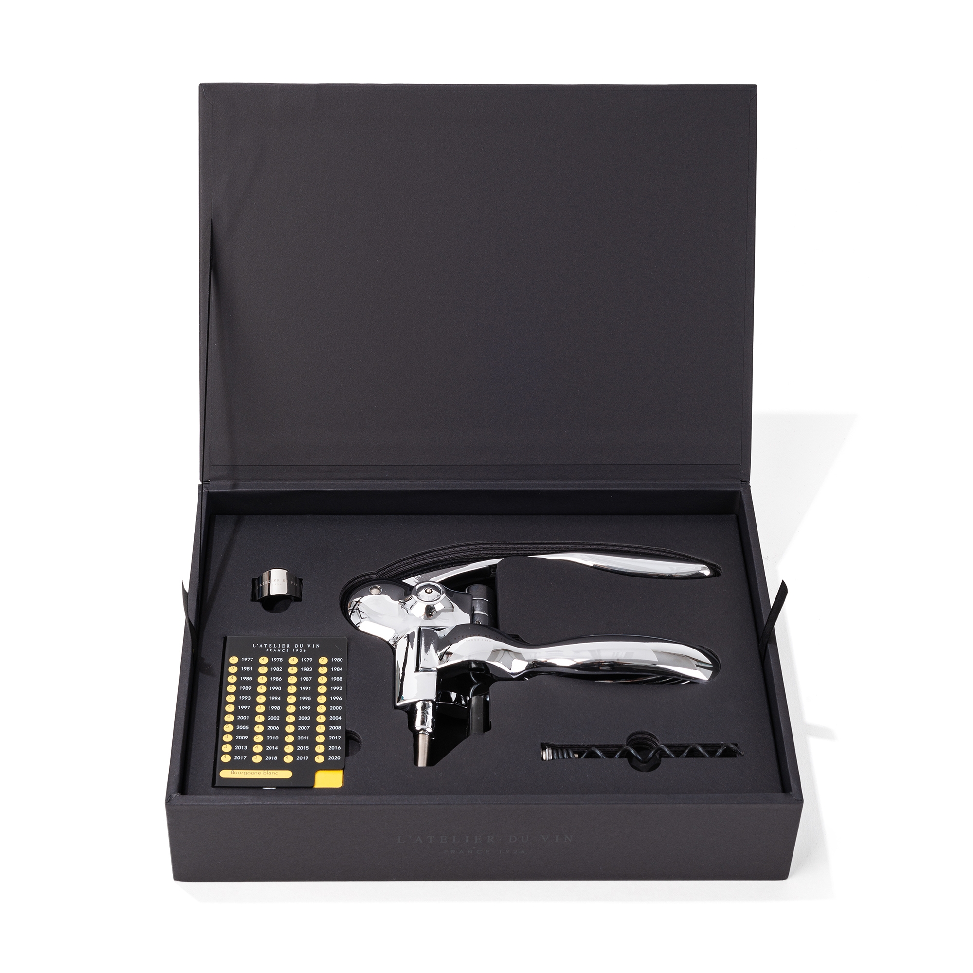 L'Atelier du Vin Oeno Box Sommelier coffret levier + Wine Ring