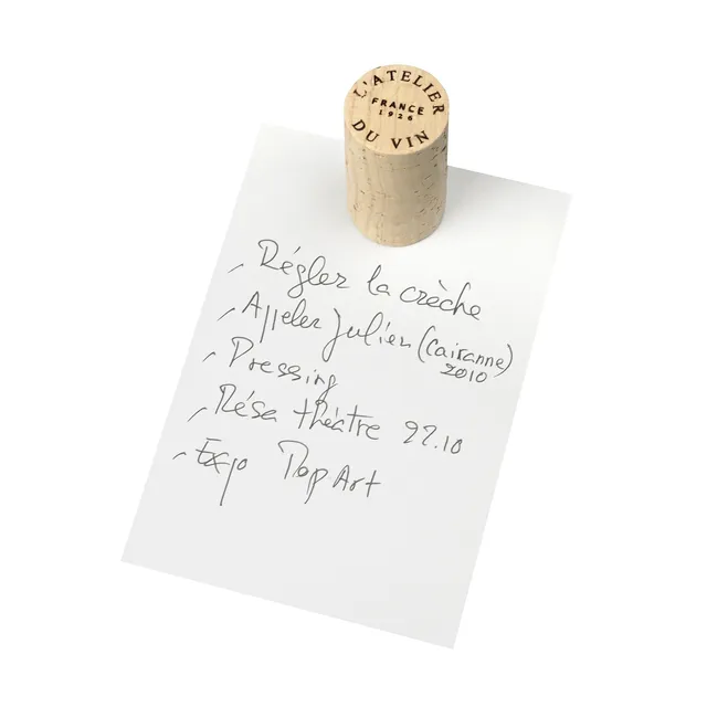 L'Atelier du Vin Bouchon Magnet liège aimant acier