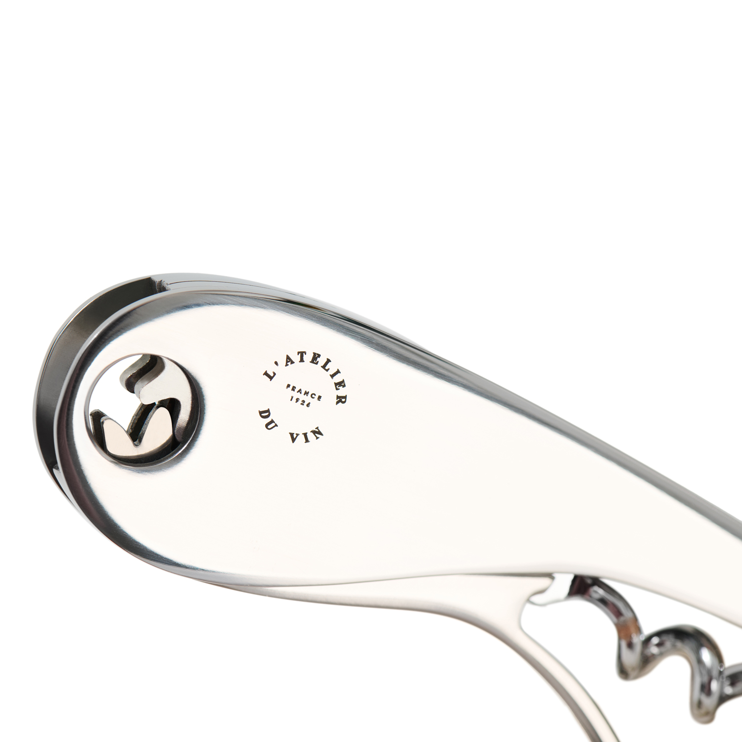 L'Atelier du Vin Soft Machine Silver tire-bouchon inox miroir
