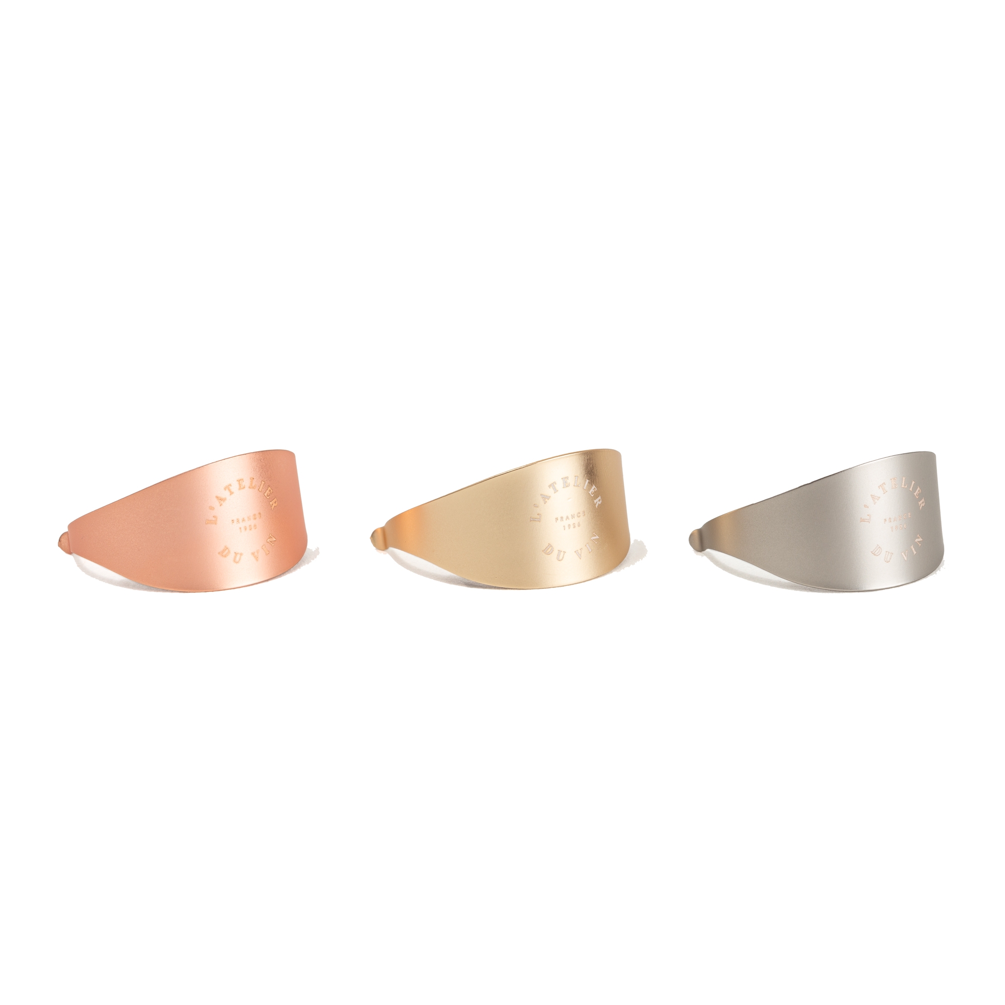 L'Atelier du Vin Trio Wine Rings anneaux anti-gouttes