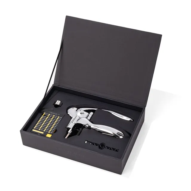 L'Atelier du Vin Oeno Box Sommelier coffret levier + Wine Ring