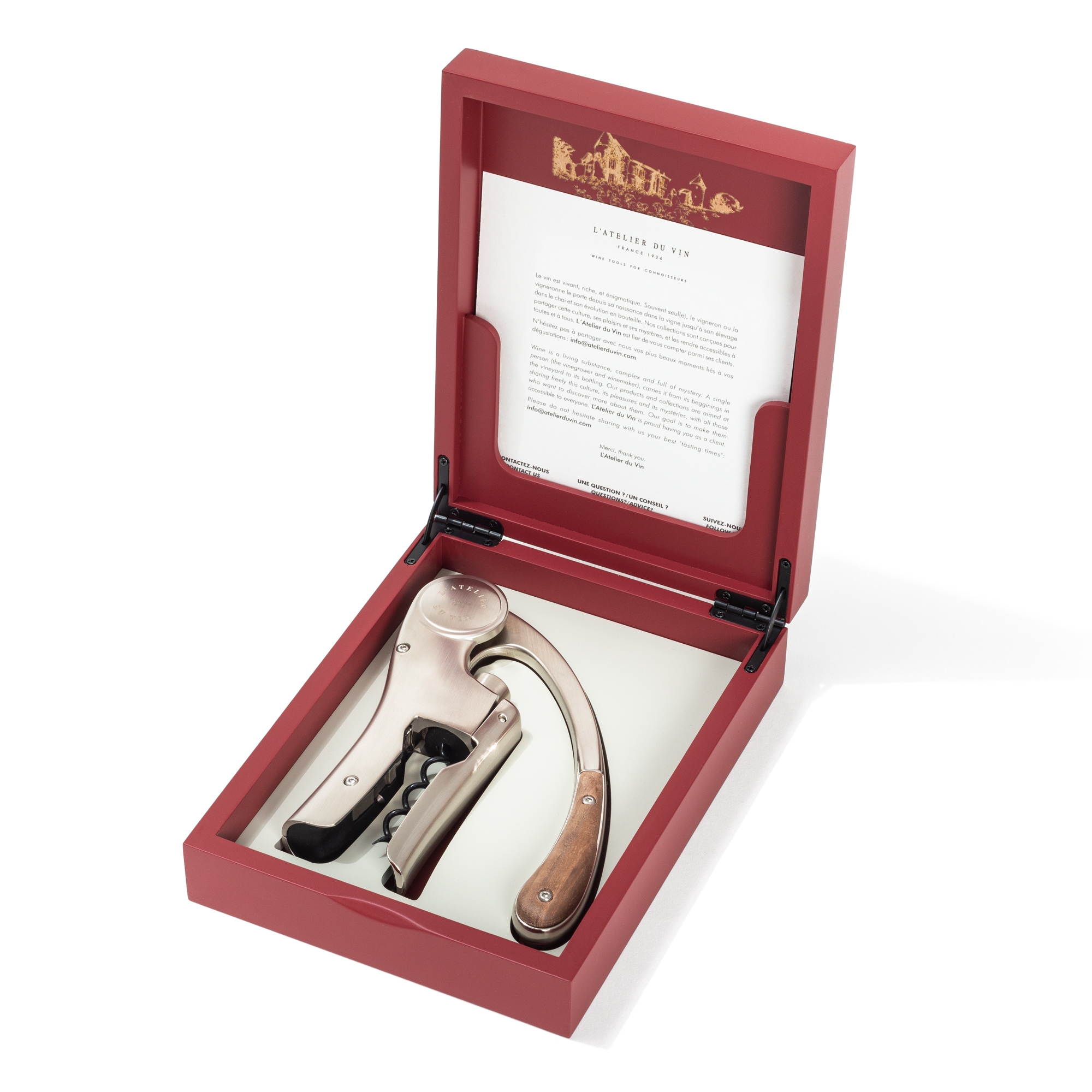 L'Atelier du Vin Oeno Motion Trésor Coffret Noyer