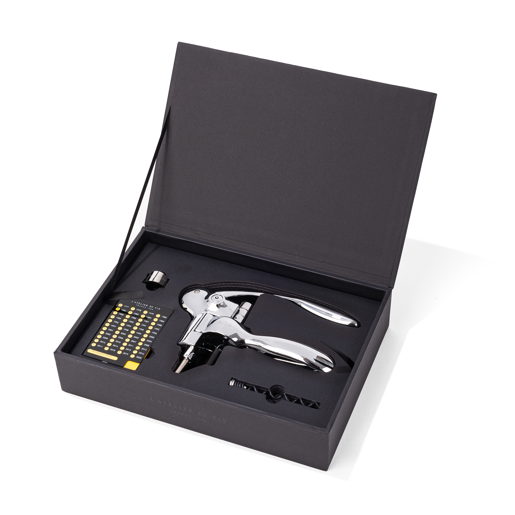 L'Atelier du Vin Oeno Box Sommelier coffret levier + Wine Ring