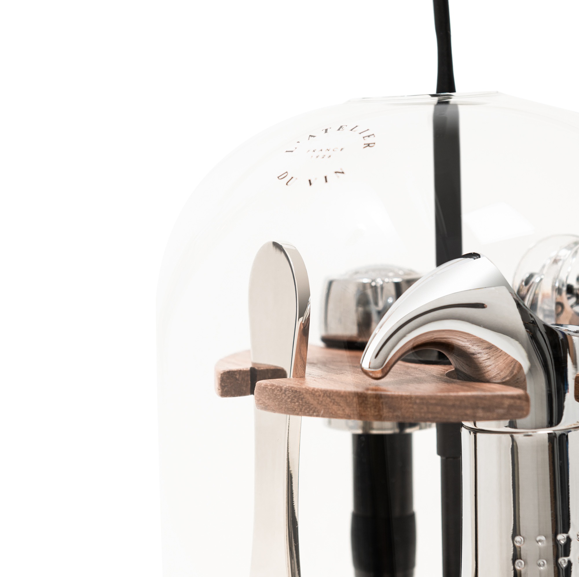 L'Atelier du Vin Le Globe coffret outils vin noyer