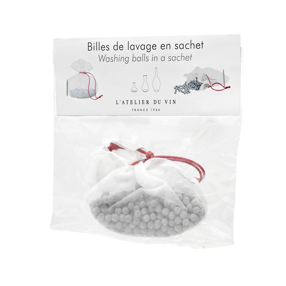 Architecture Intérieure du Vin Billes de lavage carafe céramique sachet