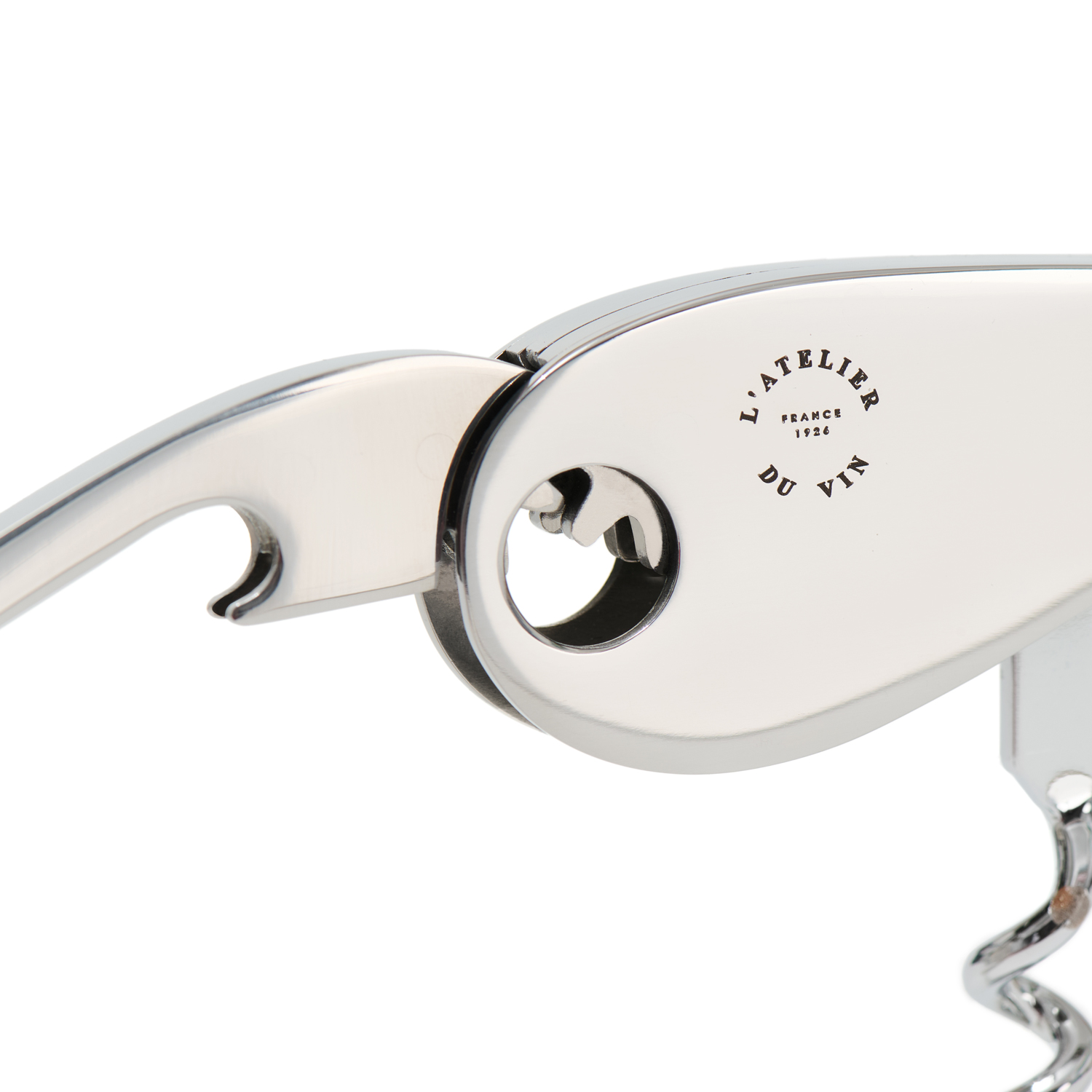 L'Atelier du Vin Soft Machine Silver tire-bouchon inox miroir